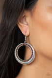 Go-Go Glow - Brown Earrings - Paparazzi Accessories Earrings Bedazzle Me Pretty Mobile Fashion Boutique