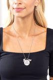 Go Team! - White Necklace - Paparazzi Accessories Necklace Bedazzle Me Pretty Mobile Fashion Boutique