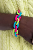 Go the Extra SMILE - Green Bracelet - Paparazzi Accessories Bracelet Bedazzle Me Pretty Mobile Fashion Boutique