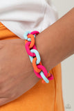 Go the Extra SMILE - Pink Bracelet - Paparazzi Accessories Bracelet Bedazzle Me Pretty Mobile Fashion Boutique