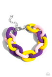 Go the Extra SMILE - Purple Bracelet - Paparazzi Accessories Bracelet Bedazzle Me Pretty Mobile Fashion Boutique