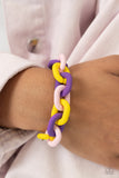 Go the Extra SMILE - Purple Bracelet - Paparazzi Accessories Bracelet Bedazzle Me Pretty Mobile Fashion Boutique