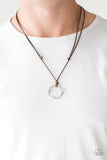 Go To Your ROAM! - Brown Necklace - Paparazzi Accessories Necklace Bedazzle Me Pretty Mobile Fashion Boutique