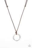 Go To Your ROAM! - Brown Necklace - Paparazzi Accessories Necklace Bedazzle Me Pretty Mobile Fashion Boutique