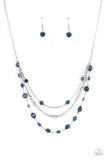 Goddess Getaway - Blue Necklace - Paparazzi Accessories Necklace Bedazzle Me Pretty Mobile Fashion Boutique
