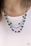 Goddess Getaway - Blue Necklace - Paparazzi Accessories Necklace Bedazzle Me Pretty Mobile Fashion Boutique