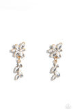 Goddess Grove - Gold Post Earrings - Paparazzi Accessories Post Earrings Bedazzle Me Pretty Mobile Fashion Boutique