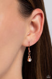 Goin Courtin - Copper Necklace - Paparazzi Accessories Necklace Bedazzle Me Pretty Mobile Fashion Boutique