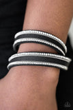 Going For Glam - Black Bracelet - Paparazzi Accessories Bracelet Bedazzle Me Pretty Mobile Fashion Boutique