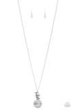 Going For GLAM-ma - White Necklace - Paparazzi Accessories Necklace Bedazzle Me Pretty Mobile Fashion Boutique-MOM