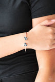 Going For Glitter - Blue Bracelet - Paparazzi Accessories Bracelet Bedazzle Me Pretty Mobile Fashion Boutique