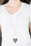 Going Gladiator - Silver Necklace - Paparazzi Accessories Necklace Bedazzle Me Pretty Mobile Fashion Boutique