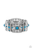 Going, Going, GONDOLA - Blue Bracelet - Paparazzi Accessories Bracelet Bedazzle Me Pretty Mobile Fashion Boutique
