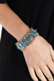 Going, Going, GONDOLA - Blue Bracelet - Paparazzi Accessories Bracelet Bedazzle Me Pretty Mobile Fashion Boutique