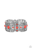 Going, Going, GONDOLA - Red Bracelet - Paparazzi Accessories Bracelet Bedazzle Me Pretty Mobile Fashion Boutique