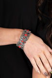 Going, Going, GONDOLA - Red Bracelet - Paparazzi Accessories Bracelet Bedazzle Me Pretty Mobile Fashion Boutique