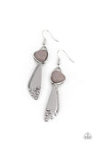 Going-Green Goddess - Silver Earrings - Paparazzi Accessories Earrings Bedazzle Me Pretty Mobile Fashion Boutique