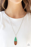 Going Overboard - Green Necklace - Paparazzi Accessories Necklace Bedazzle Me Pretty Mobile Fashion Boutique