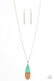 Going Overboard - Green Necklace - Paparazzi Accessories Necklace Bedazzle Me Pretty Mobile Fashion Boutique