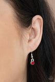 Going Through Phases - Red Necklace - Paparazzi Accessories Necklace Bedazzle Me Pretty Mobile Fashion Boutique
