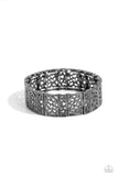 Gondola Gardens - Black Bracelet - Paparazzi Accessories Bracelet Bedazzle Me Pretty Mobile Fashion Boutique