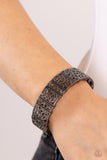 Gondola Gardens - Black Bracelet - Paparazzi Accessories Bracelet Bedazzle Me Pretty Mobile Fashion Boutique