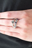 Gone With The Glitter - Purple Ring - Paparazzi Accessories Ring Bedazzle Me Pretty Mobile Fashion Boutique