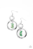 Good-Natured Spirit - Green Earrings - Paparazzi Accessories Earrings Bedazzle Me Pretty Mobile Fashion Boutique