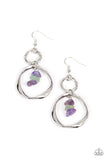 Good-Natured Spirit - Purple Earrings - Paparazzi Accessories Earrings Bedazzle Me Pretty Mobile Fashion Boutique