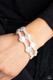 Good Time PEARL - White Bracelet - Paparazzi Accessories Bracelet Bedazzle Me Pretty Mobile Fashion Boutique