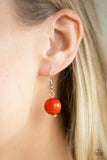 Gorgeously Globetrotter - Orange Necklace - Paparazzi Accessories Necklace Bedazzle Me Pretty Mobile Fashion Boutique