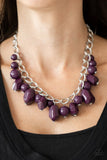 Gorgeously Globetrotter - Purple Necklace - Paparazzi Accessories Necklace Bedazzle Me Pretty Mobile Fashion Boutique