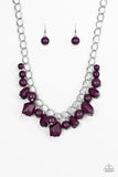 Gorgeously Globetrotter - Purple Necklace - Paparazzi Accessories Necklace Bedazzle Me Pretty Mobile Fashion Boutique