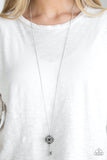 Got It On Lock - Black Necklace - Paparazzi Accessories Necklace Bedazzle Me Pretty Mobile Fashion Boutique