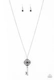 Got It On Lock - Black Necklace - Paparazzi Accessories Necklace Bedazzle Me Pretty Mobile Fashion Boutique