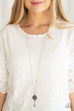 Got It On Lock - Silver Necklace - Paparazzi Accessories Necklace Bedazzle Me Pretty Mobile Fashion Boutique