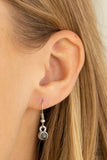 Got It On Lock - Silver Necklace - Paparazzi Accessories Necklace Bedazzle Me Pretty Mobile Fashion Boutique
