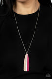 Grab a Paddle - Pink Necklace - Paparazzi Accessories Necklace Bedazzle Me Pretty Mobile Fashion Boutique