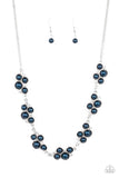 GRACE to the Top - Blue Necklace - Paparazzi Accessories Necklace Bedazzle Me Pretty Mobile Fashion Boutique