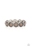Granada Garden Party - Orange Bracelet - Paparazzi Accessories Bracelet Bedazzle Me Pretty Mobile Fashion Boutique