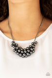 Grandiose Glimmer - Black Necklace - Paparazzi Accessories Necklace Bedazzle Me Pretty Mobile Fashion Boutique