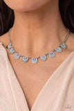 Grandiose Grace - Blue Necklace - Paparazzi Accessories Necklace Bedazzle Me Pretty Mobile Fashion Boutique