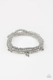 GRANDIOSE Slam - Silver Bracelet - Paparazzi Accessories Bracelet Bedazzle Me Pretty Mobile Fashion Boutique