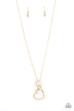 Grandma Glow - Gold Necklace - Paparazzi Accessories Necklace FS-Bedazzle Me Pretty Mobile Fashion Boutique