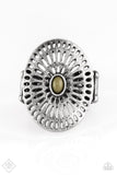 GRATE Expectations - Green Ring - Paparazzi Accessories Ring Bedazzle Me Pretty Mobile Fashion Boutique