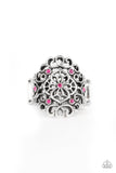 Grenada Gardens - Pink Ring - Paparazzi Accessories Ring Bedazzle Me Pretty Mobile Fashion Boutique