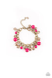 Grit and Glamour - Pink Bracelet - Paparazzi Accessories Bracelet Bedazzle Me Pretty Mobile Fashion Boutique