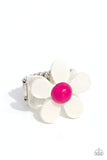Groovy Genre - White Ring - Paparazzi Accessories Ring Bedazzle Me Pretty Mobile Fashion Boutique