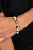 Groovy Gerberas - Blue Bracelet - Paparazzi Accessories Bracelet Bedazzle Me Pretty Mobile Fashion Boutique