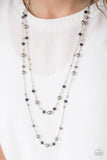 Grotto Glow - Purple Necklace - Paparazzi Accessories Necklace Bedazzle Me Pretty Mobile Fashion Boutique